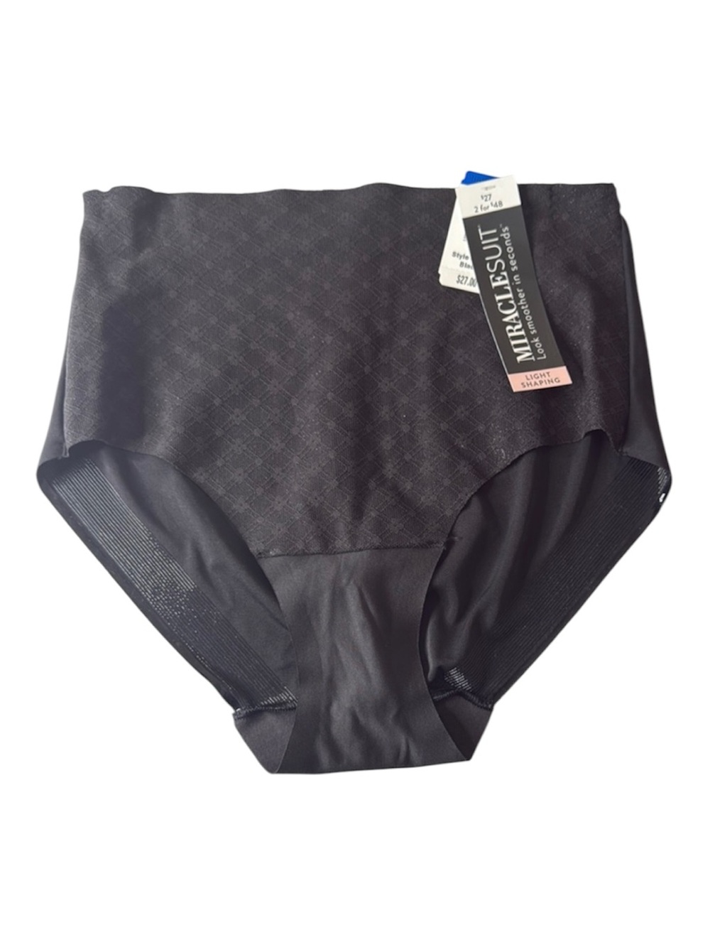 Miraclesuit Lace Inset Light Shaping Brief Black XL
